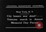Image of Memorial Day parade New York City USA, 1931, second 1 stock footage video 65675054988