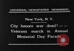 Image of Memorial Day parade New York City USA, 1931, second 3 stock footage video 65675054988