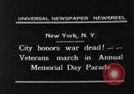 Image of Memorial Day parade New York City USA, 1931, second 4 stock footage video 65675054988