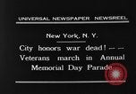Image of Memorial Day parade New York City USA, 1931, second 9 stock footage video 65675054988