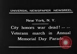 Image of Memorial Day parade New York City USA, 1931, second 11 stock footage video 65675054988