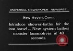 Image of shower bath for trains New Haven Connecticut USA, 1931, second 10 stock footage video 65675054989