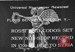 Standbild französischen Flieger Rossi und Codos Set Distance aufzeichnen Brooklyn New York City USA, 1933, aus Sekunde 1 historischem Filmmaterial Videoclip 65675054994
