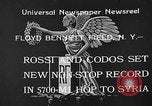 Standbild französischen Flieger Rossi und Codos Set Distance aufzeichnen Brooklyn New York City USA, 1933, aus Sekunde 3 historischem Filmmaterial Videoclip 65675054994