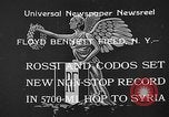Standbild französischen Flieger Rossi und Codos Set Distance aufzeichnen Brooklyn New York City USA, 1933, aus Sekunde 5 historischem Filmmaterial Videoclip 65675054994