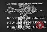 Standbild französischen Flieger Rossi und Codos Set Distance aufzeichnen Brooklyn New York City USA, 1933, aus Sekunde 6 historischem Filmmaterial Videoclip 65675054994