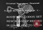 Standbild französischen Flieger Rossi und Codos Set Distance aufzeichnen Brooklyn New York City USA, 1933, aus Sekunde 8 historischem Filmmaterial Videoclip 65675054994