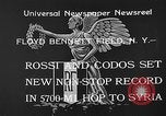 Standbild französischen Flieger Rossi und Codos Set Distance aufzeichnen Brooklyn New York City USA, 1933, aus Sekunde 9 historischem Filmmaterial Videoclip 65675054994