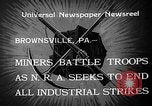 Standbild industrielle Streik Brownsville Pennsylvania USA, 1933, aus Sekunde 6 historischem Filmmaterial Videoclip 65675054995