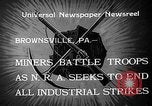 Standbild industrielle Streik Brownsville Pennsylvania USA, 1933, aus Sekunde 7 historischem Filmmaterial Videoclip 65675054995