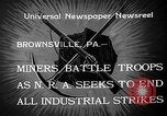 Standbild industrielle Streik Brownsville Pennsylvania USA, 1933, aus Sekunde 8 historischem Filmmaterial Videoclip 65675054995
