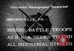 Standbild industrielle Streik Brownsville Pennsylvania USA, 1933, aus Sekunde 9 historischem Filmmaterial Videoclip 65675054995