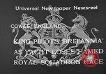 Immagine di Il Royal Yacht Squadron Regata Cowes Inghilterra Regno Unito, 1933, secondo 10 filmato di repertorio 65675054997
