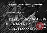 Image of flood Denver Colorado USA, 1933, second 4 stock footage video 65675055000
