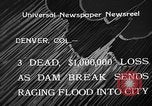 Image of flood Denver Colorado USA, 1933, second 5 stock footage video 65675055000