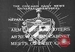 Image of Cuban Cabinet Havana Cuba, 1933, second 7 stock footage video 65675055001