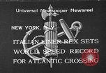 Image of Italian liner Rex New York City USA, 1933, second 1 stock footage video 65675055002