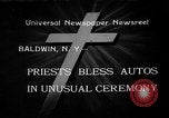 Standbild Autos gesegnet Baldwin New York USA, 1933, aus Sekunde 1 historischem Filmmaterial Videoclip 65675055004