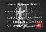 Standbild auto race Meran Italien, 1933, aus Sekunde 1 historischem Filmmaterial Videoclip 65675055006