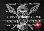 Standbild Native American Indian canoe Race Coupeville Washington USA, 1933, aus Sekunde 1 historischem Filmmaterial Videoclip 65675055007