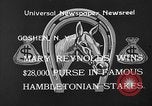 Standbild Hambletonian Stake Goshen New York USA, 1933, aus Sekunde 7 historischem Filmmaterial Videoclip 65675055009
