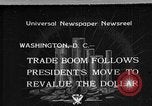 Standbild Gold Reserve Act Washington DC USA, 1934, aus Sekunde 1 historischem Filmmaterial Videoclip 65675055010