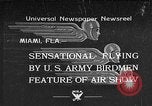 Standbild Air Show Miami Florida USA, 1934, aus Sekunde 1 historischem Filmmaterial Videoclip 65675055018