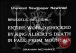 Standbild Tod von König Albert von Belgien Brüssel Belgien, 1934, aus Sekunde 3 historischem Filmmaterial Videoclip 65675055019