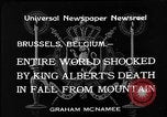 Standbild Tod von König Albert von Belgien Brüssel Belgien, 1934, aus Sekunde 4 historischem Filmmaterial Videoclip 65675055019