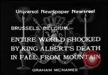 Standbild Tod von König Albert von Belgien Brüssel Belgien, 1934, aus Sekunde 7 historischem Filmmaterial Videoclip 65675055019