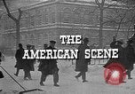 Immagine di Tempesta di neve nella città americana New York City USA, 1920, secondo 43 filmato di repertorio 65675055031