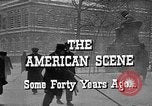 Immagine di Tempesta di neve nella città americana New York City USA, 1920, secondo 45 filmato di repertorio 65675055031