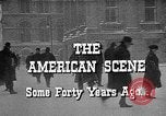 Immagine di Tempesta di neve nella città americana New York City USA, 1920, secondo 51 filmato di repertorio 65675055031