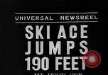 Image of Pacific Northwest Ski Jumping Championship Oregon Mount Hood USA, 1935, second 3 stock footage video 65675055048