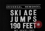 Image of Pacific Northwest Ski Jumping Championship Oregon Mount Hood USA, 1935, second 4 stock footage video 65675055048