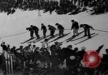 Image of Pacific Northwest Ski Jumping Championship Oregon Mount Hood USA, 1935, second 25 stock footage video 65675055048