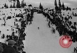 Image of Pacific Northwest Ski Jumping Championship Oregon Mount Hood USA, 1935, second 30 stock footage video 65675055048