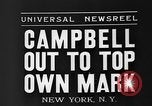 Standbild Sir Malcolm Campbell New York City USA, 1935, aus Sekunde 6 historischem Filmmaterial Videoclip 65675055051