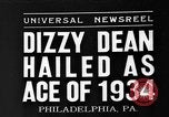 Immagine di Dizzy Dean Philadelphia Pennsylvania USA, 1935, secondo 1 filmato di repertorio 65675055054