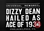 Immagine di Dizzy Dean Philadelphia Pennsylvania USA, 1935, secondo 8 filmato di repertorio 65675055054