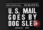 Immagine di Mail in cane slitta trainata Minot Maine USA, 1935, secondo 3 filmato di repertorio 65675055056