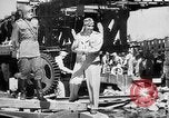 Image of American and Russian troops Germany River Elbe, 1945, second 12 stock footage video 65675055064