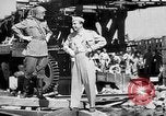 Image of American and Russian troops Germany River Elbe, 1945, second 13 stock footage video 65675055064