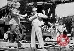 Image of American and Russian troops Germany River Elbe, 1945, second 27 stock footage video 65675055064