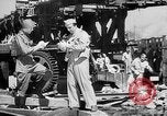 Image of American and Russian troops Germany River Elbe, 1945, second 34 stock footage video 65675055064