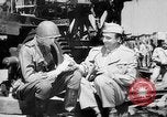 Image of American and Russian troops Germany River Elbe, 1945, second 58 stock footage video 65675055064