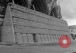 Image of Wartime protection for Cathedral of Notre-Dame  Rheims France, 1944, second 8 stock footage video 65675055077