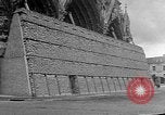 Image of Wartime protection for Cathedral of Notre-Dame  Rheims France, 1944, second 9 stock footage video 65675055077