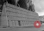 Image of Wartime protection for Cathedral of Notre-Dame  Rheims France, 1944, second 10 stock footage video 65675055077