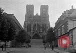 Image of Wartime protection for Cathedral of Notre-Dame  Rheims France, 1944, second 15 stock footage video 65675055077